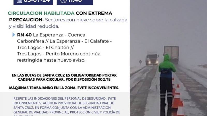 Hay novedades cambiantes en las rutas de Santa Cruz