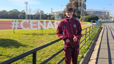 Atleta de Río Gallegos en un "Campus" en el CeNARD