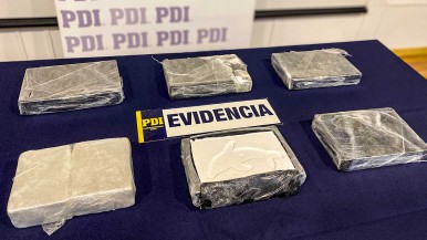 Golpe al narcotráfico terminó con la incautación de 6,4 kilos de cocaína