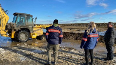 La municipalidad de Río Gallegos coordina tareas ante el deshielo 