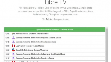 Qué es Pelota Libre, la página que apareció tras el cierre de Fútbol Libre