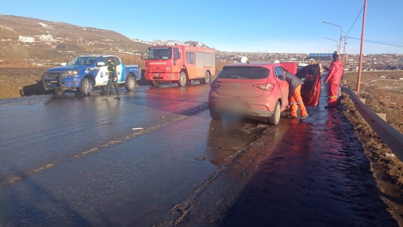 Se produjo un accidente sobre Ruta Complementaria N 20