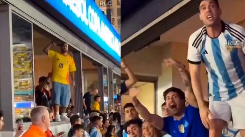 Apareci un nuevo y polmico video de Maluma y Blessd en la final de la Copa Amrica: "Cancelado"