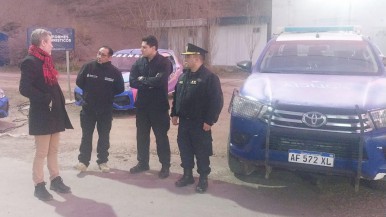 la Policia provincial trabajó tras el alerta 