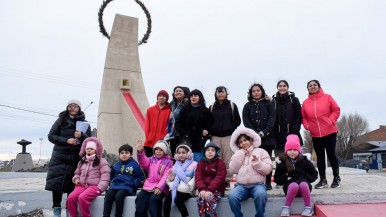 La delegación recorrió varios puntos relacionados a Malvinas 