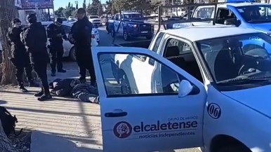 El hecho ocurrió en presencia de un móvil de el medio El Caletense 