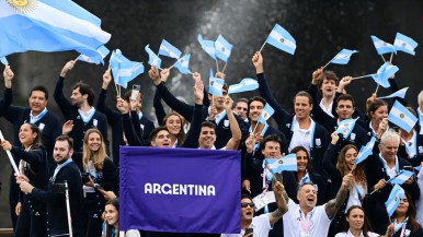 Ceremonia de apertura en los Juegos Olímpicos del París 2024: así ingresó la delegación de Argentina  