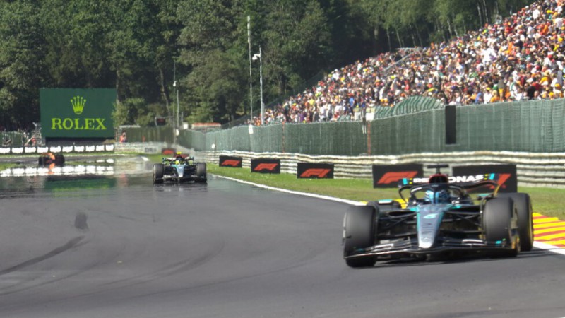 Russell, Hamilton y otro "1-2" de las Flechas de Plata en Spa