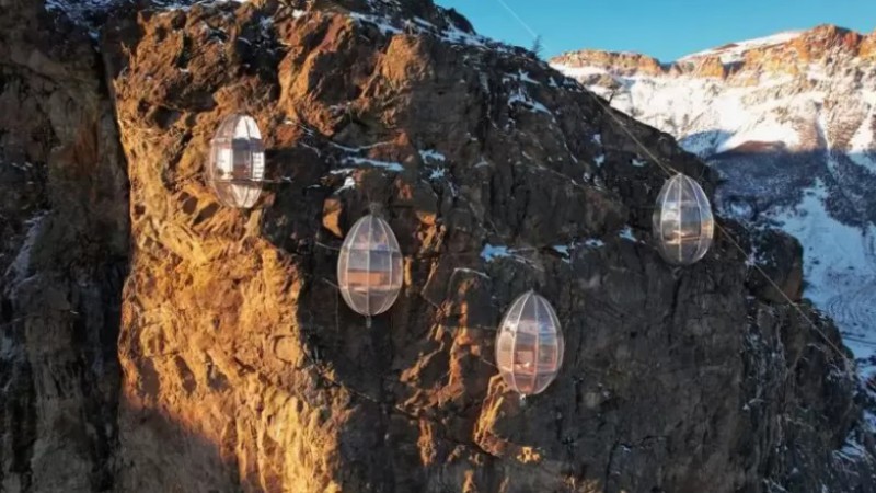 Construyen un hotel con "burbujas" en El Chaltn