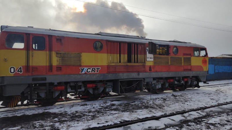 El Gobierno Provincial e YCRT informaron que se puso en marcha la segunda locomotora del transporte frreo de carbn, tras ms de 5 aos de inactividad.