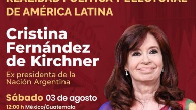 Cristina disertará en México en medio de la crisis de Venezuela