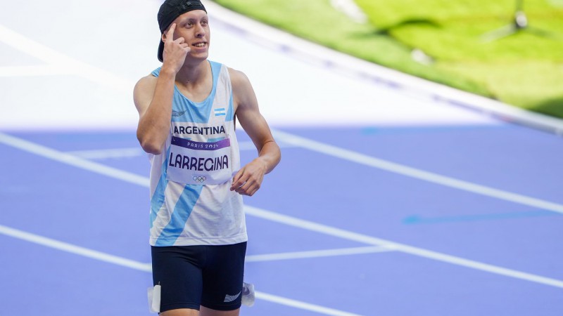 El argentino Larregina en la semifinal de los 400 metros