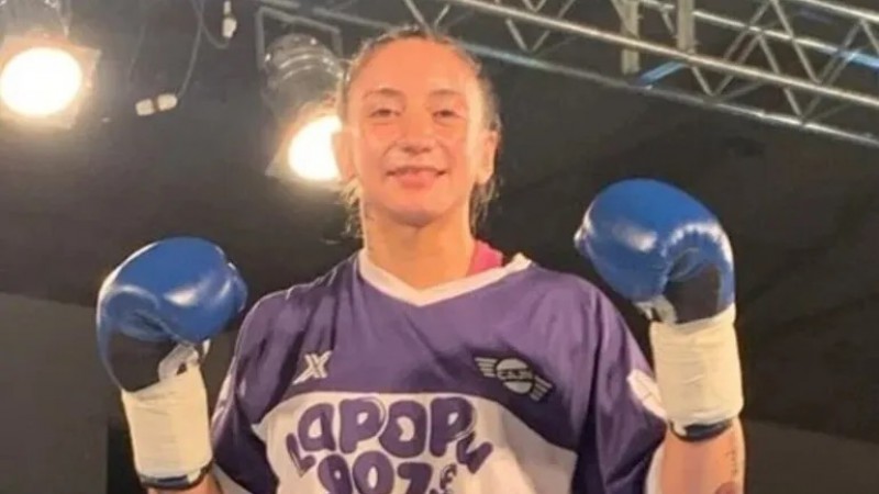 Yocelyn Balboa con la camiseta de Jorge Newbery de Comodoro Rivadavia. 