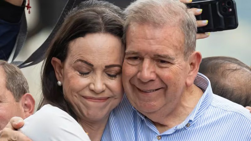  Mara Corina Machado y Edmundo Gonzlez Urrutia. Foto: EFE