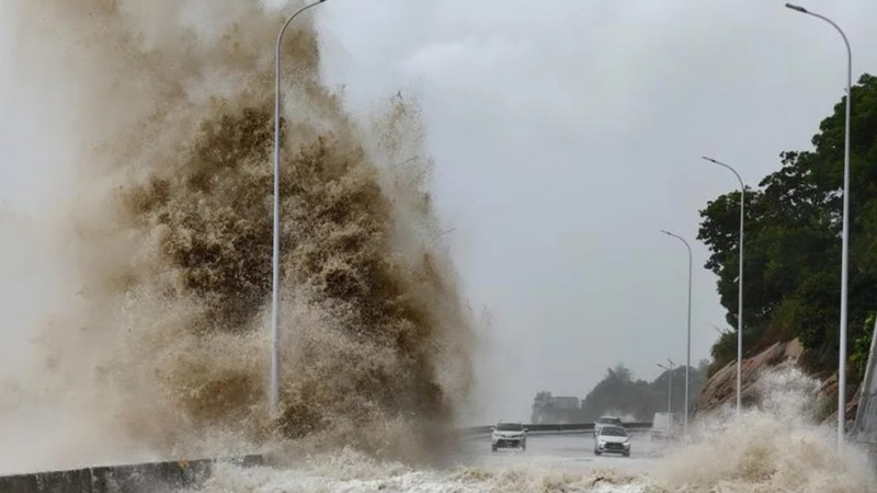 El tifn Mara causa estragos en el noreste de Japn