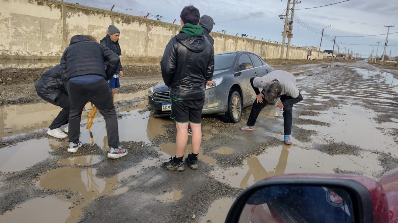 En el barrio tienen una situacin de trnsito extremamente complicada