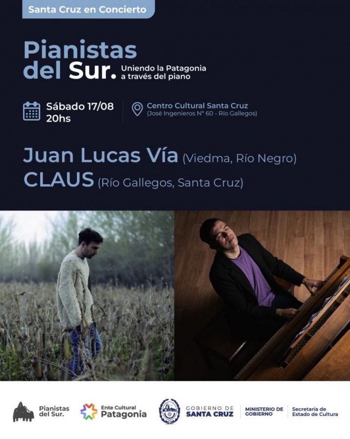 Pianistas del Sur: este sbado comienza el ciclo con lo mejor de la msica patagnica