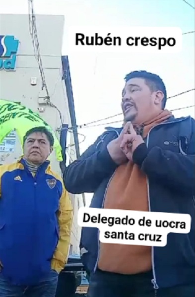 Video: SITRAIC Santa Cruz denunci que la UOCRA los "provoc" y les rob una bandera de su sede 