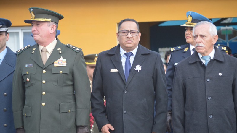 En la Escuela de POic+ia se llev adelnate el acto conmemorativo.