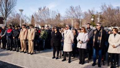 Soloaga: "Somos Cañadón contagiando patria Sanmartiniana, libre soberana,  independiente" 