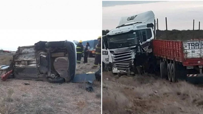 Tragedia en Ro Negro: murieron tres personas tras un choque entre un auto y un camin