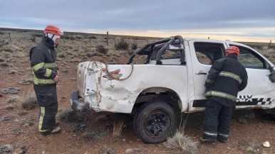 Accidente con tres hospitalizados, uno en estado crítico en la Ruta 3 cerca de Lemarchand