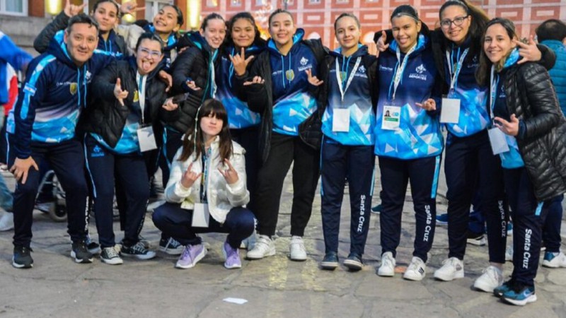 La delegacin santacrucea en los juegos de 2023. Foto archivo 