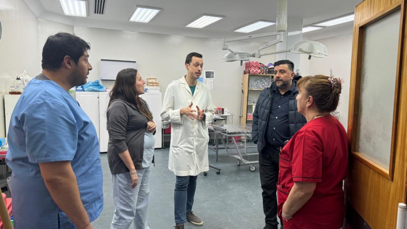 Ariel Varela recorre los hospitales de la provincia