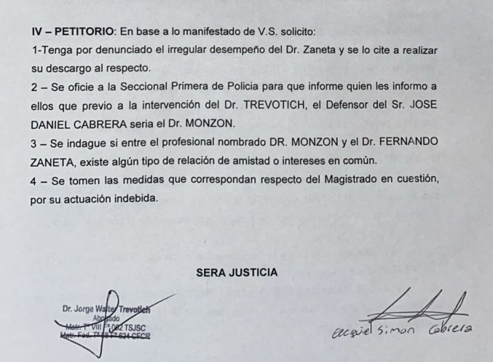 Homicidio de Nelson Romero: el hermano de quien confes el asesinato denunci al Juez a cargo de la causa, Fernando  Zanetta,  ante el Tribunal Superior de Justicia 