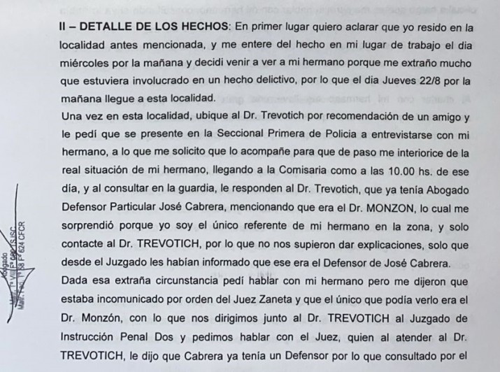 Homicidio de Nelson Romero: el hermano de quien confes el asesinato denunci al Juez a cargo de la causa, Fernando  Zanetta,  ante el Tribunal Superior de Justicia 