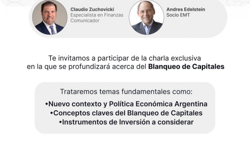 Banco Santa Cruz invita a participar de la charla virtual de Zuchovicki y Edelstein sobre el Blanqueo de Capitales