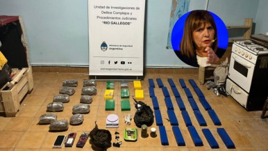 "Cayó la banda de Río Gallegos": el mensaje de Patricia Bullrich sobre el golpe al narcotráfico en el que secuestraron kilos de cocaína y marihuana 