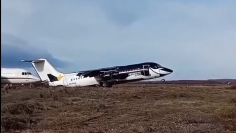 Patagonia Sur: fuertes vientos levantaron a un avin 