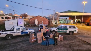 Contrabando en la Patagonia: los agarraron en el Paso "San Sebastián" con 11 mil atados de cigarrillos 