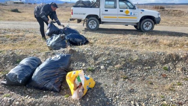 Vialidad Provincial lleva a cabo tareas de mantenimiento en la Ruta 40