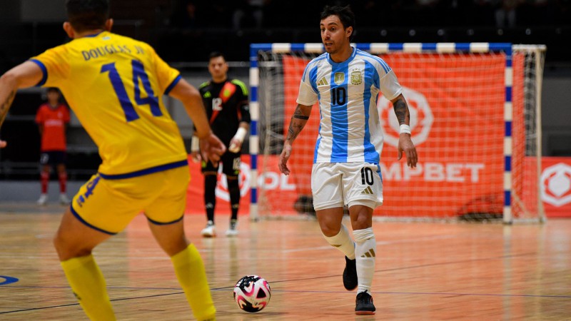 Argentina super 7-1 a Ucrania en el comienzo del Mundial de futsal