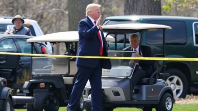 Donald Trump "se encuentra a salvo" tras un tiroteo en las inmediaciones de su club de golf en Florida