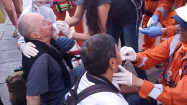 Nuevamente hubo jubilados heridos frente al Congreso 