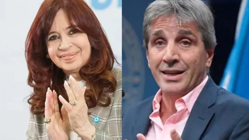 Cristina Kirchner, contra Caputo.