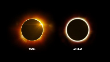 Eclipse solar anular: mirá cómo será el fenómeno que se verá en Santa Cruz