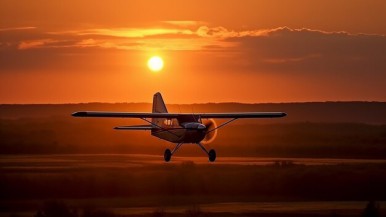 Ver el eclipse desde el cielo en Santa Cruz: la increíble propuesta de un Aero Club  