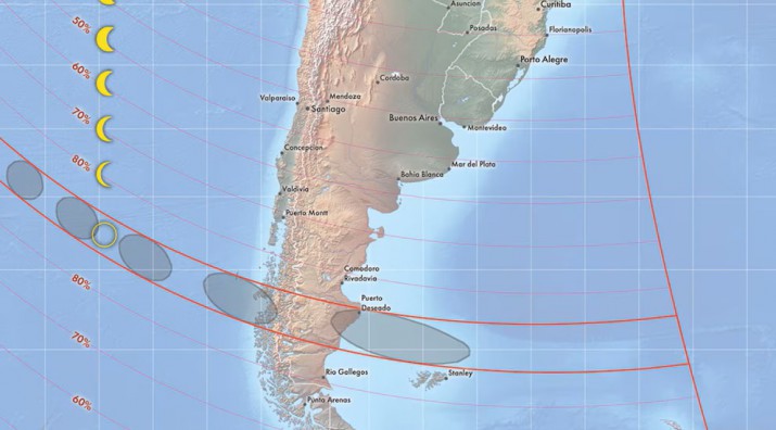 Se acerca el eclipse solar en Santa Cruz: los horarios, los mejores lugares y todas las actividades para ver el anillo de fuego  