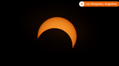 Impresionante vídeo: así se vio el eclipse solar anular en Santa Cruz 