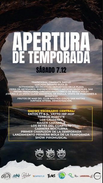 El destino de la Patagonia ms visitado por santacruceos adelant el lanzamiento de la temporada de verano: sern tres das de fiesta con shows musicales