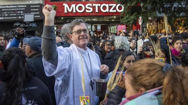 En la peregrinación a Luján, Jorge García Cuerva dijo que el "enfrentamiento" está en el ADN argentino y que hay que "revertir esto entre todos" 