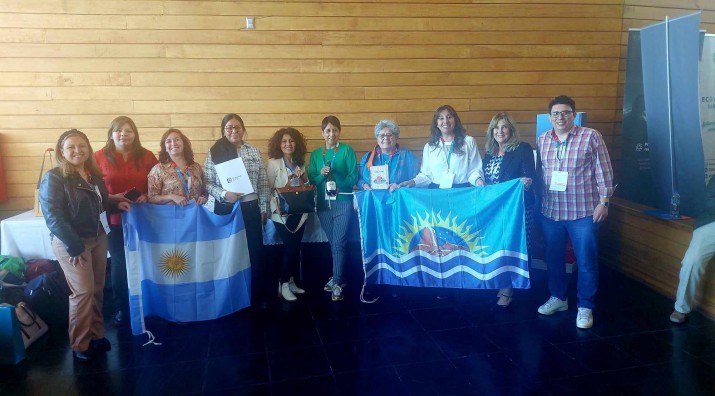 La delegacin de Santa Cruz que particip en Punta Arenas