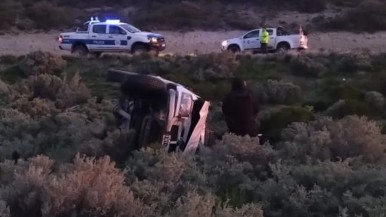 Volcó por esquivar un zorro que se cruzó en la ruta 3