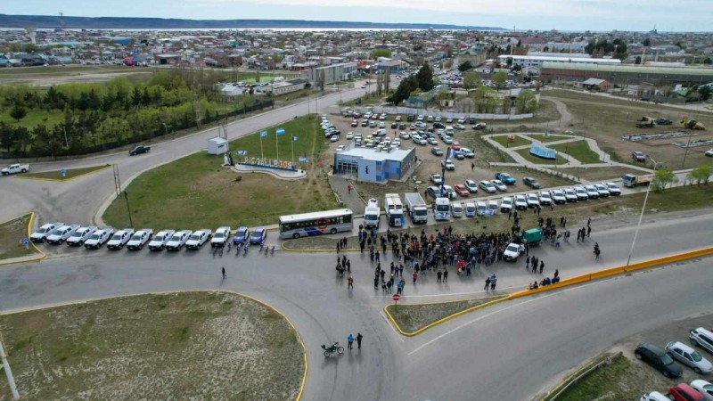 La flota municipal presentada por el municipio