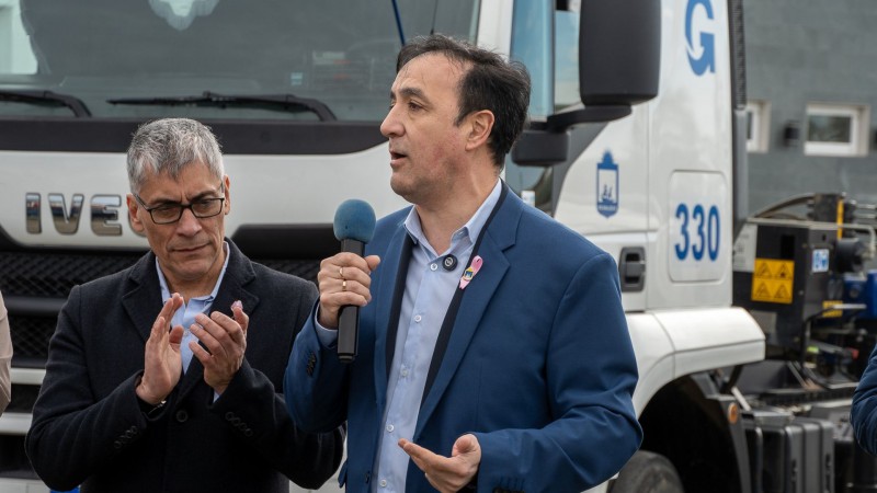 Pablo Grasso, intendente de Ro Gallegos. Foto: prensa de la Municipalidad. 