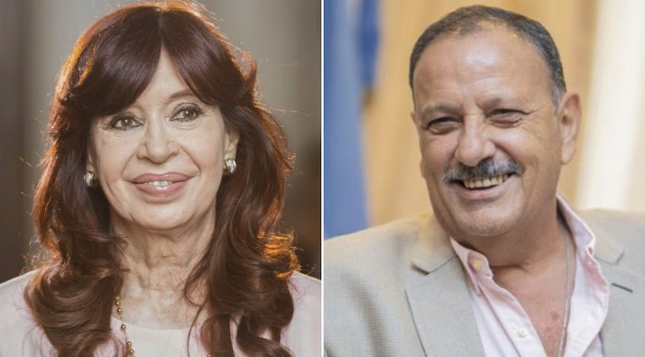 Cristina Kirchner y Ricardo Quintela. Foto: Infobae.&nbsp;